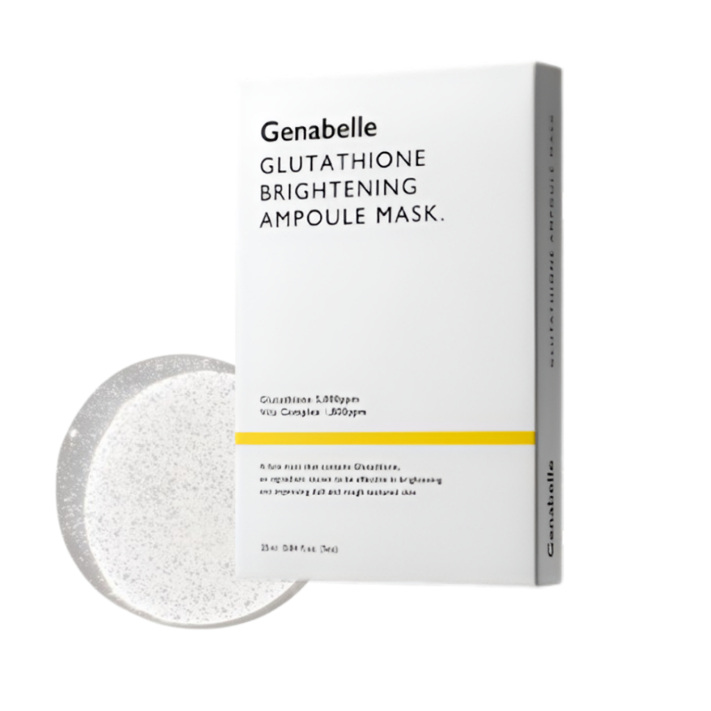 Pacote De Máscara De Ampola Iluminadora De Glutationa Genabelle-Tratamento De Clareamento Da Pele Para Brilho Radiante | Cuidados Com A Beleza