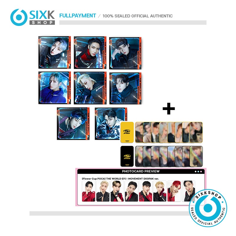 (POB 4types + DIGIPACK VER SELECT ) ATEEZ EP.1 MOVEMENT ALBUM em Oferta na Shopee