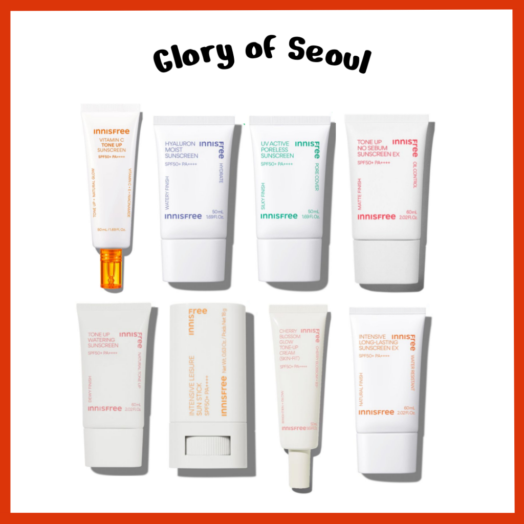 INNISFREE Sunscreen 8 types em Oferta na Shopee