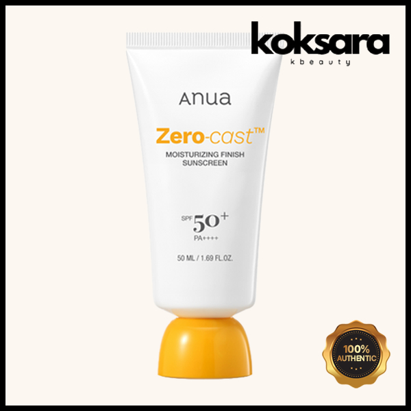 Anua Zero-Cast™ Moisturizing Finish Sunscreen 50ml - Beauty