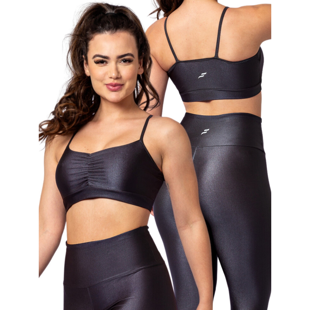 Top fitness Bliss duplo academia com bojo removivel e secagem rapida feminina crossfit em Oferta na Shopee