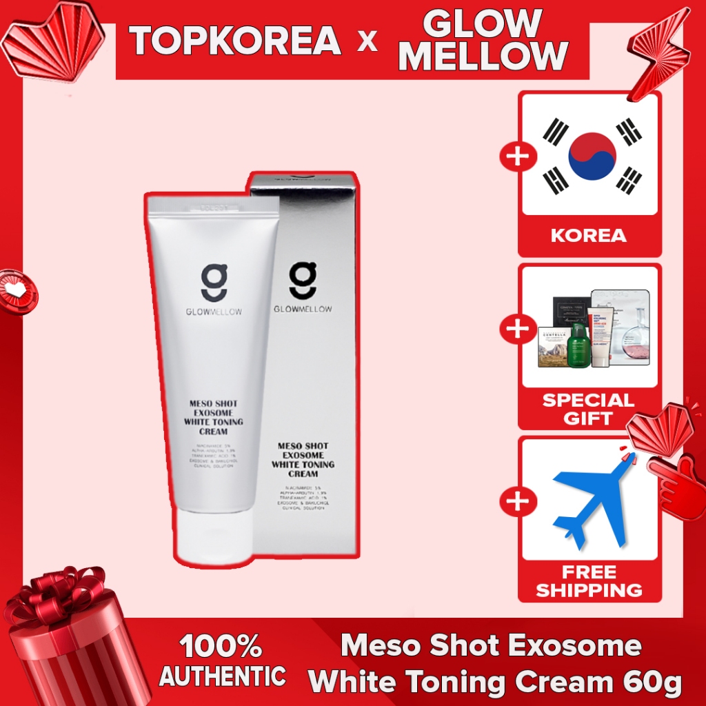 Glowmellow 1 + 1 Meso Shot Exosome Creme Tonificante Branco 60g/Bakuchiol Tranexâmico TOPKOREA Envio Da Coreia