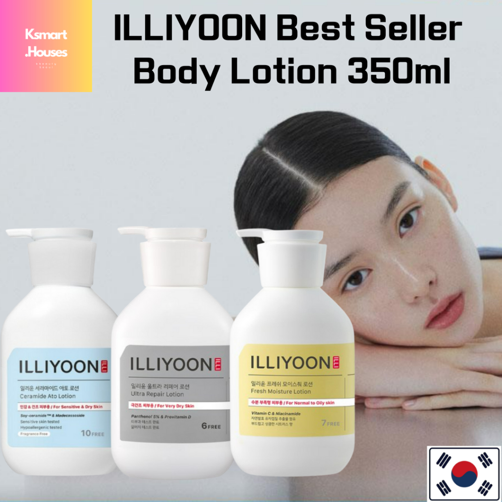 Loção Bestseller Illiyoon 350ml , (Ceramida Ato , Ultra Reparadora Hidratante Fresca)