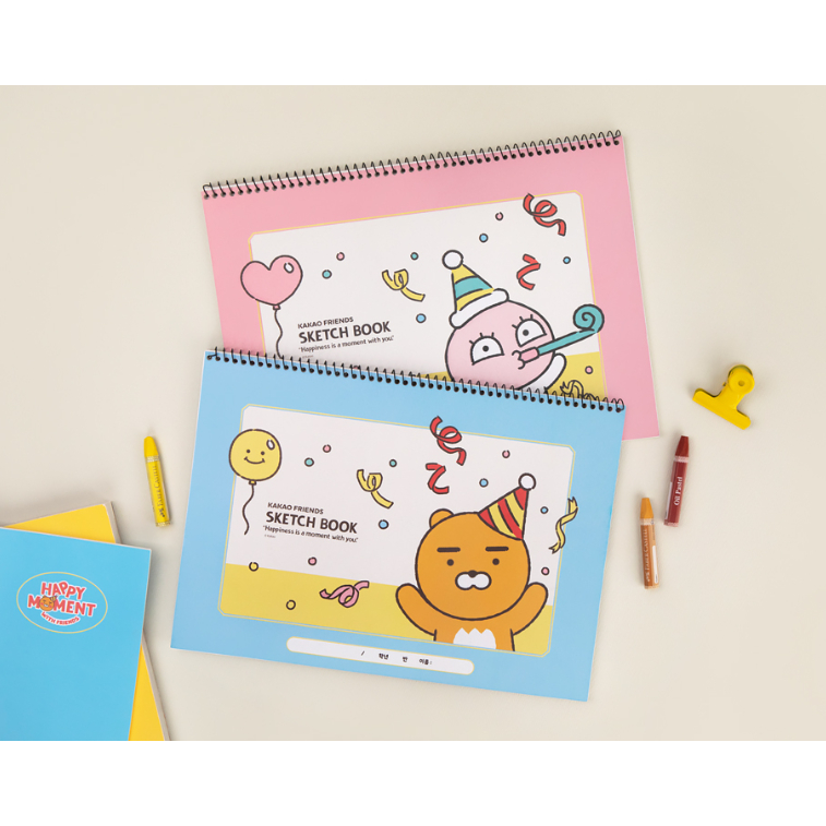 [Kao FRIENDS] Livro De Esboço Kakao Happy Moment/Desenho/Nota Ryan , Apeach