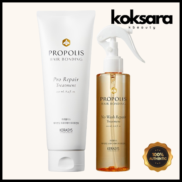 Kerasys Propolis Hair Bonding Pro Repair Treatment 250ml (Tube), No Wash Repair Treatment 200ml (Spray)
