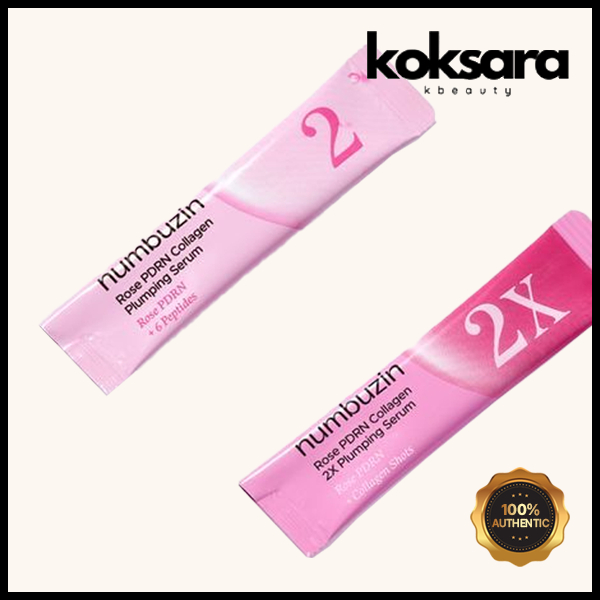 Numbuzin No.2 Rose PDRN Collagen Plumping Serum Duo (Mild 1ml * 5ea + Intensive 1ml * 5ea) - Beauty