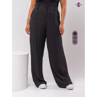 Calça Pantalona Plus Size Wide Leg Duna Moda Tendência G1 G2 G3 em Oferta na Shopee