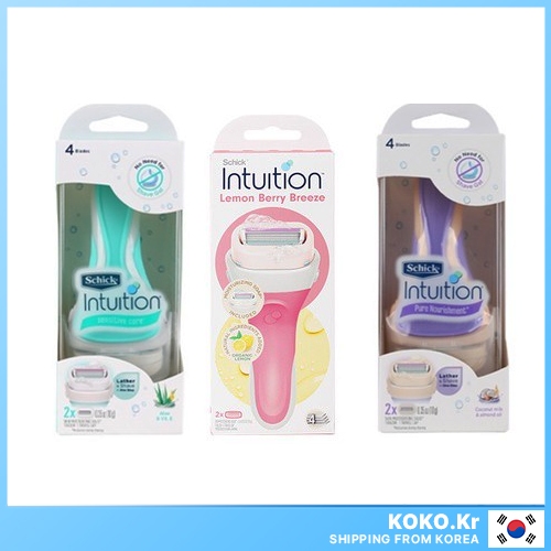 Schick Intuition Razor Sensitive Care/Nutrição Pura/Brisa De Limão Com Brindes