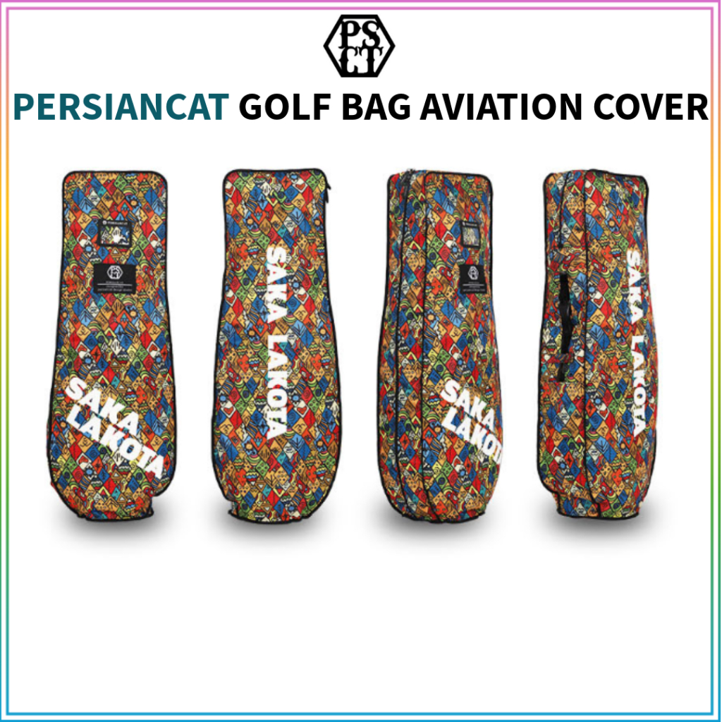 [PERSIAN CAT] (Marca Coreana) Capa De Viagem Leve Para Bolsa De Golfe (Cor Indiana)