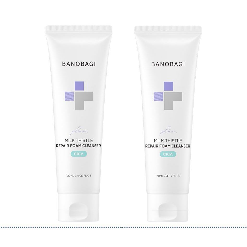 [1 + 1] BANOBAGI Milk Thistle Repair CICA Espuma De Limpeza Plus 120ml