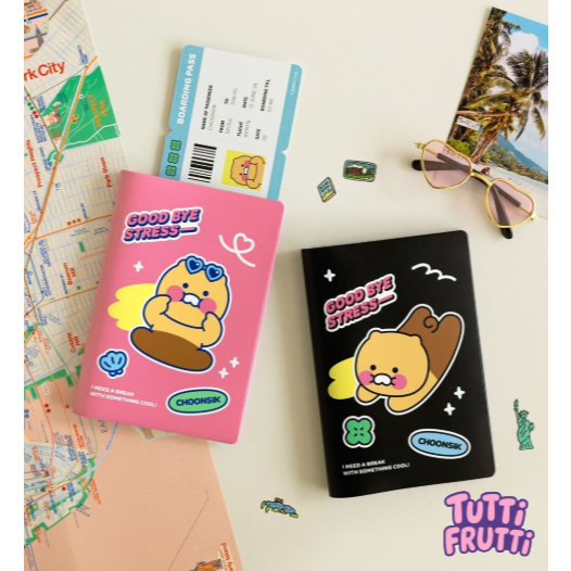 [Kakao Friends] Capa Para Passaporte Choonsik (Disponível Em 2 Cores)
