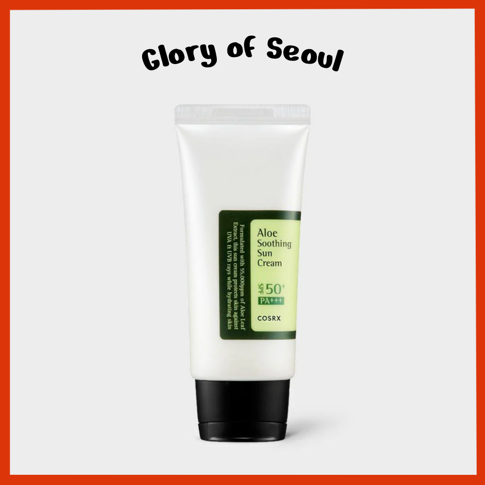 COSRX Aloe calmante creme solar spf50 pa +++, 50ml em Oferta na Shopee