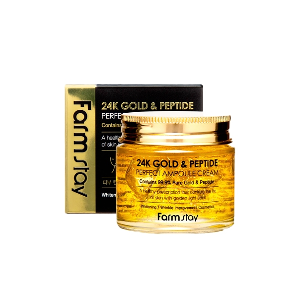 Farmstay 24K Gold & Peptide Creme Ampola Perfeito 80ml
