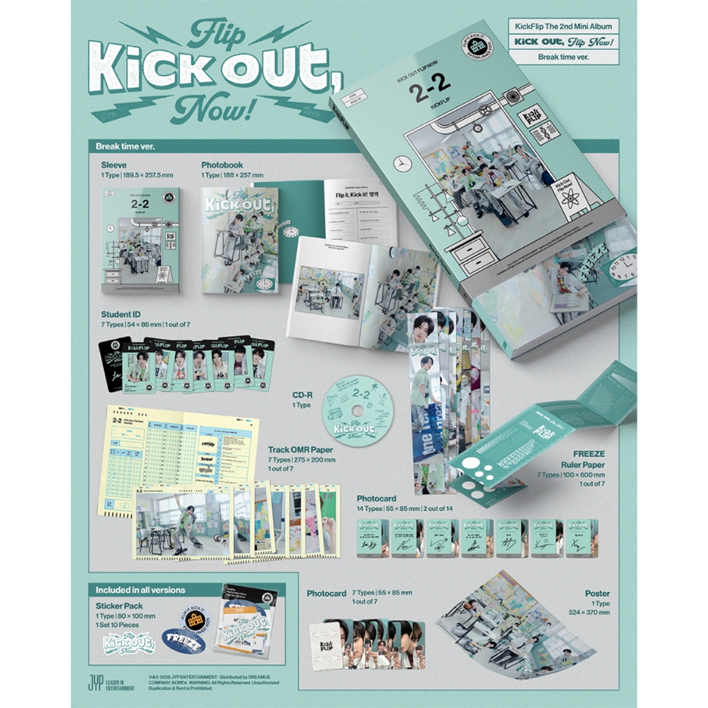 Detalhes do KickFlip - 2nd Mini Album [ Kick Out, Flip Now! ]