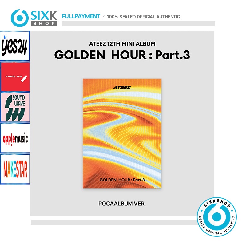 (POB_POCAALBUM 1-3) ATEEZ 12th Mini Album [GOLDEN HOUR : Part.3]