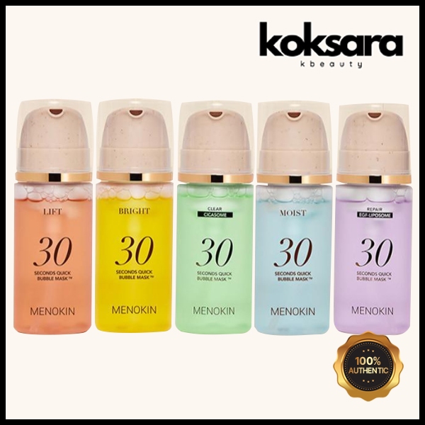 Menokin 30 seconds quick bubble mask 5 types 95ml