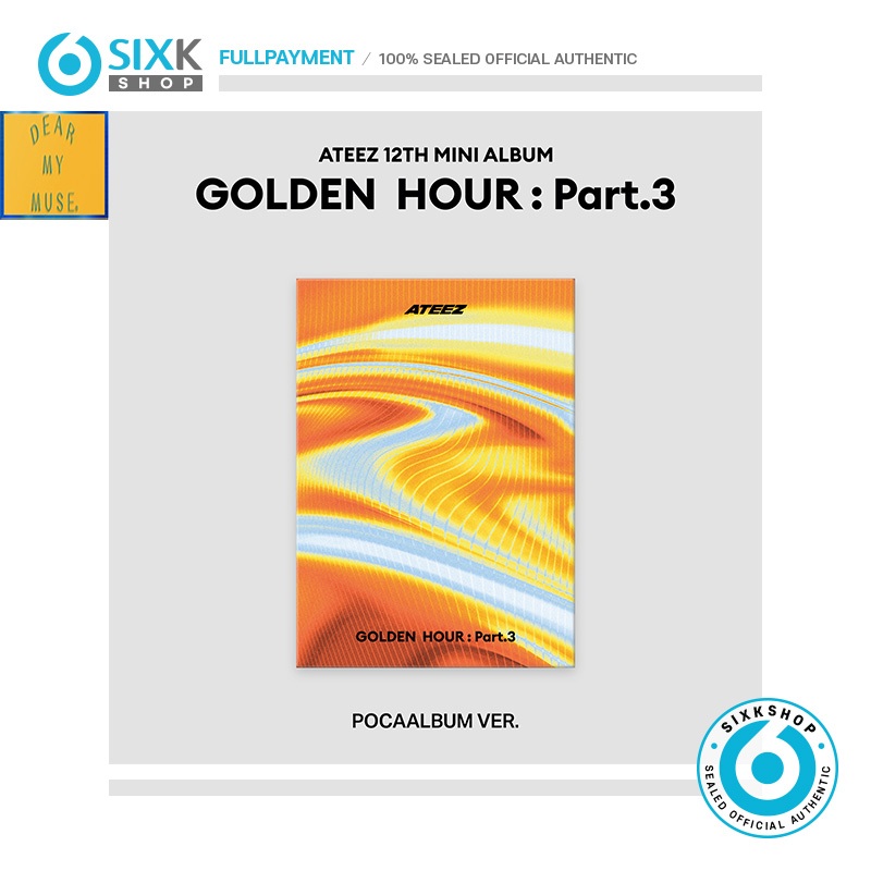 (DEAR MY MUSE_SELECT MEMBER) ATEEZ 12th Mini Album [GOLDEN HOUR : Part.3] em Oferta na Shopee