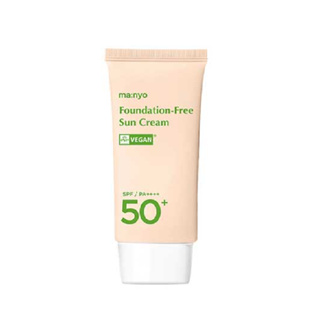 manyo factory foundation free sun cream 50ml spf50+ pa++++ em Oferta na Shopee