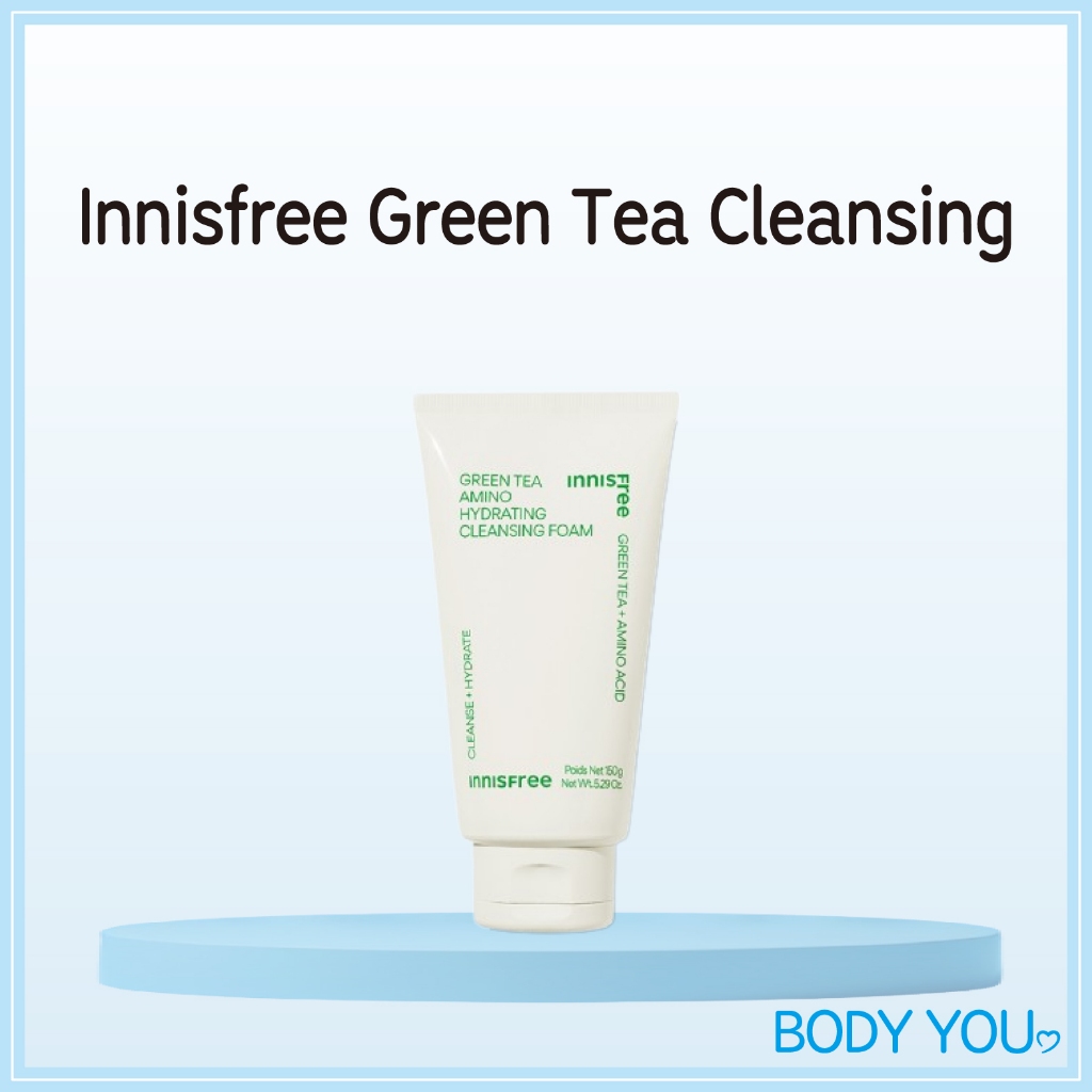 [Innisfree] Chá Verde Limpeza 150g/Hidratante Facial K-Beauty Skincare Pele Sensível Saúde Acne Poros Branqueador Pacote