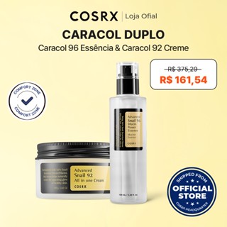 [COSRX] Caracol Avançado 96 Mucin Essência De Energia 100ml + Caracol Avançado 92 Tudo Em Um Creme 100ml