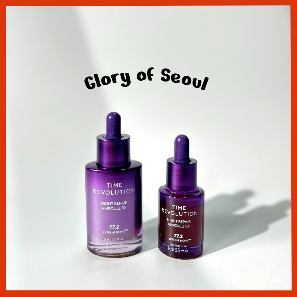[MINI] MISSHA Time Revolution Night Repair Ampola Púrpura 5X /15ml, 30ml