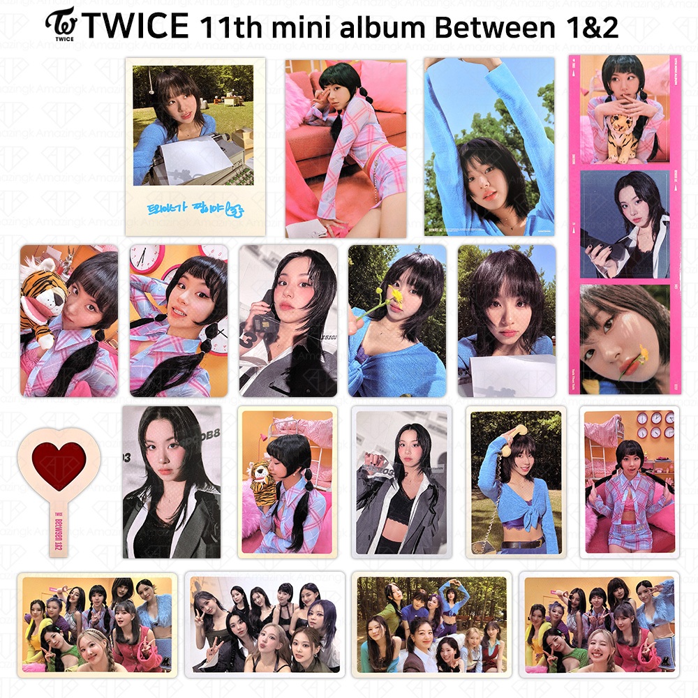 TWICE 11o Mini Álbum Entre 1 & 2 Chaeyoung Photocard Cartão Postal Polaroid POB