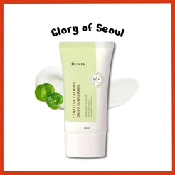 IUNIK Centella calmante protetor solar diário, |SPF 50+ Pa ++++ UMUDA VEGANA VEGAN NONCIDADO NO CASCO BRANCO, LIMPELHO, SEGURO DE RENOS, UVA UVB, FINISHO MATTE, 60ml