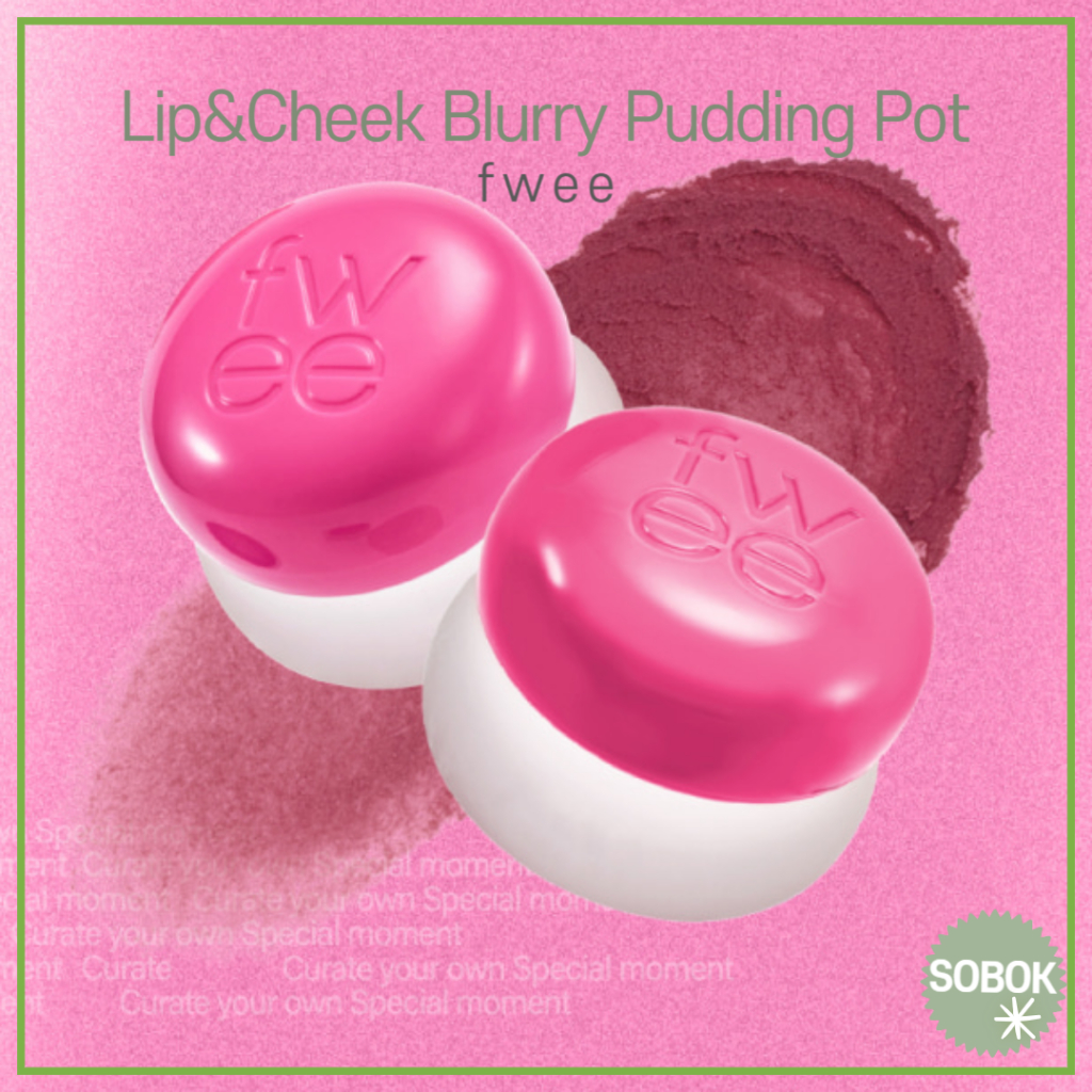 SOBOK CLEARANCE [fwee] Lip&Cheek Blurry Pudding Pot Pote De Pudim Borrão Lip & Cheek 30 Cores Bálsamo De Tonalidade Blusher