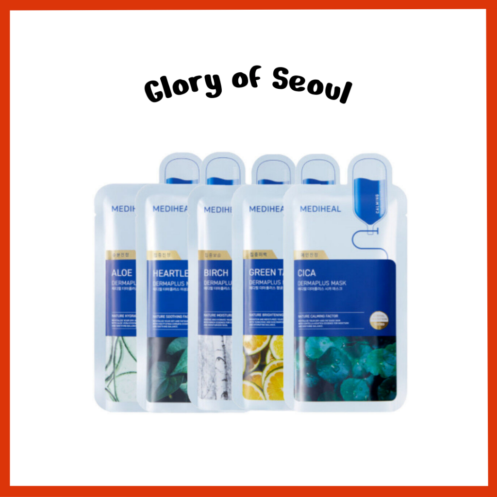 MEDIHEAL Máscara Derma Plus, 6 Tipos, 1 Unidade em Oferta na Shopee