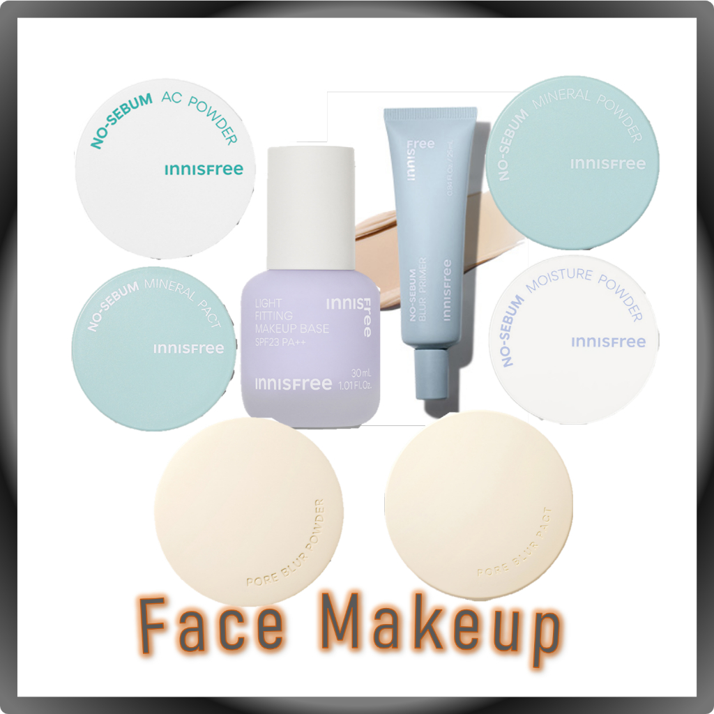 Maquiagem Facial innisfree (Pó Mineral Sem Sebo/Pato/Primeiro De Bolha , De Umidade Desfoque De Poros Ca , Base De Leve)