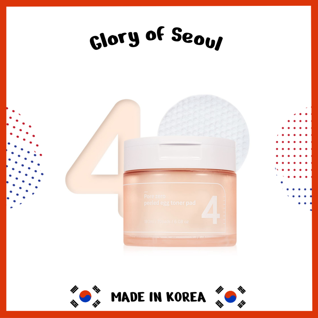 NUMBUZIN No . 4 Pore Zero Peeled Egg Toner Pad 70 Folhas em Oferta na Shopee