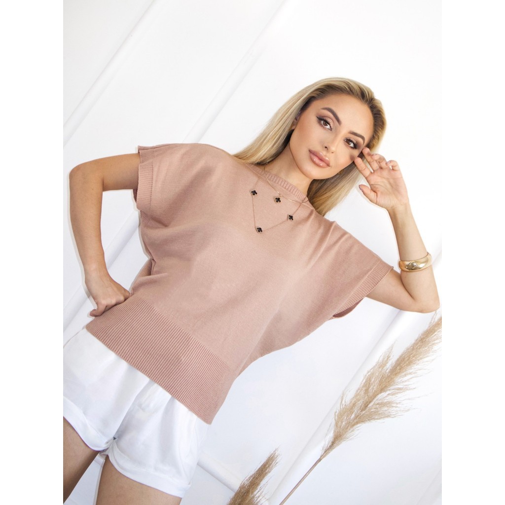 Blusa Modal Manga Morcego Gola Redonda Moda Feminina Primavera Verão em Oferta na Shopee