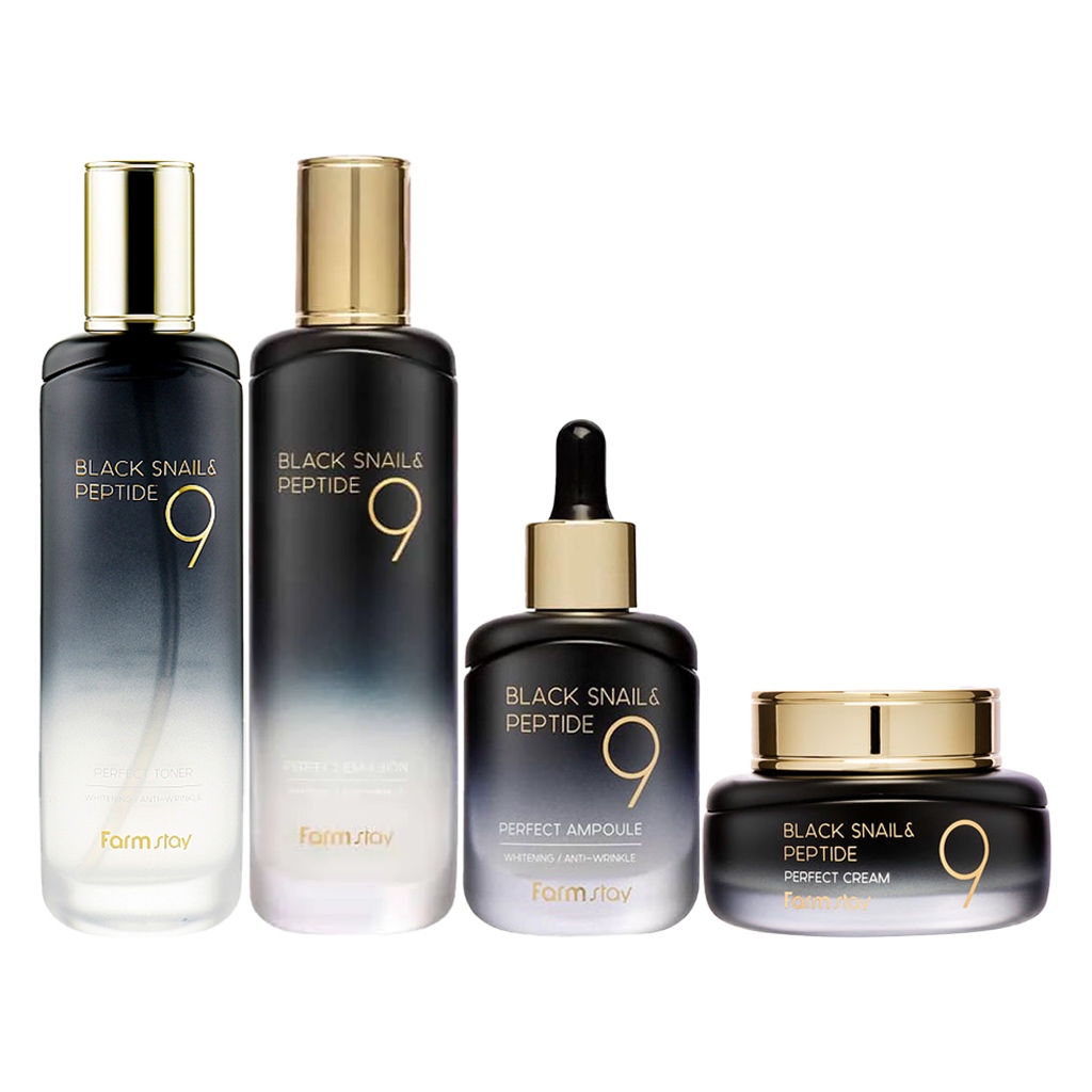 farmstay black snail peptide 9 skincare line - Beauty
