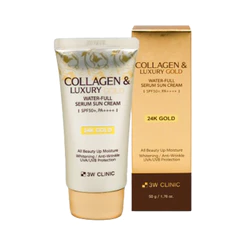 3W Clinic Collagen & Luxury Gold Water-Full Serum Sun Cream 50g