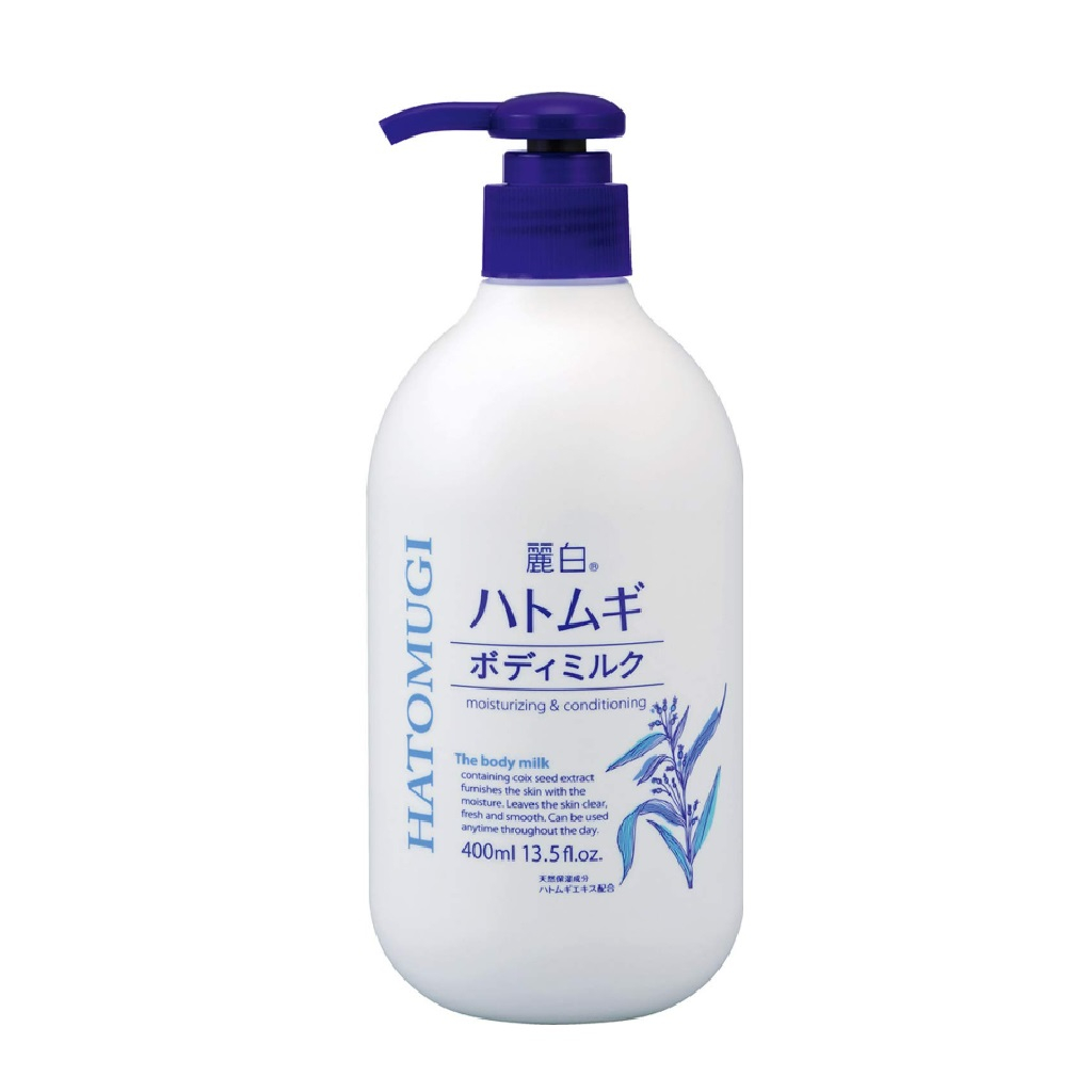 Hatomugi white coix body milk 400ml - Beauty