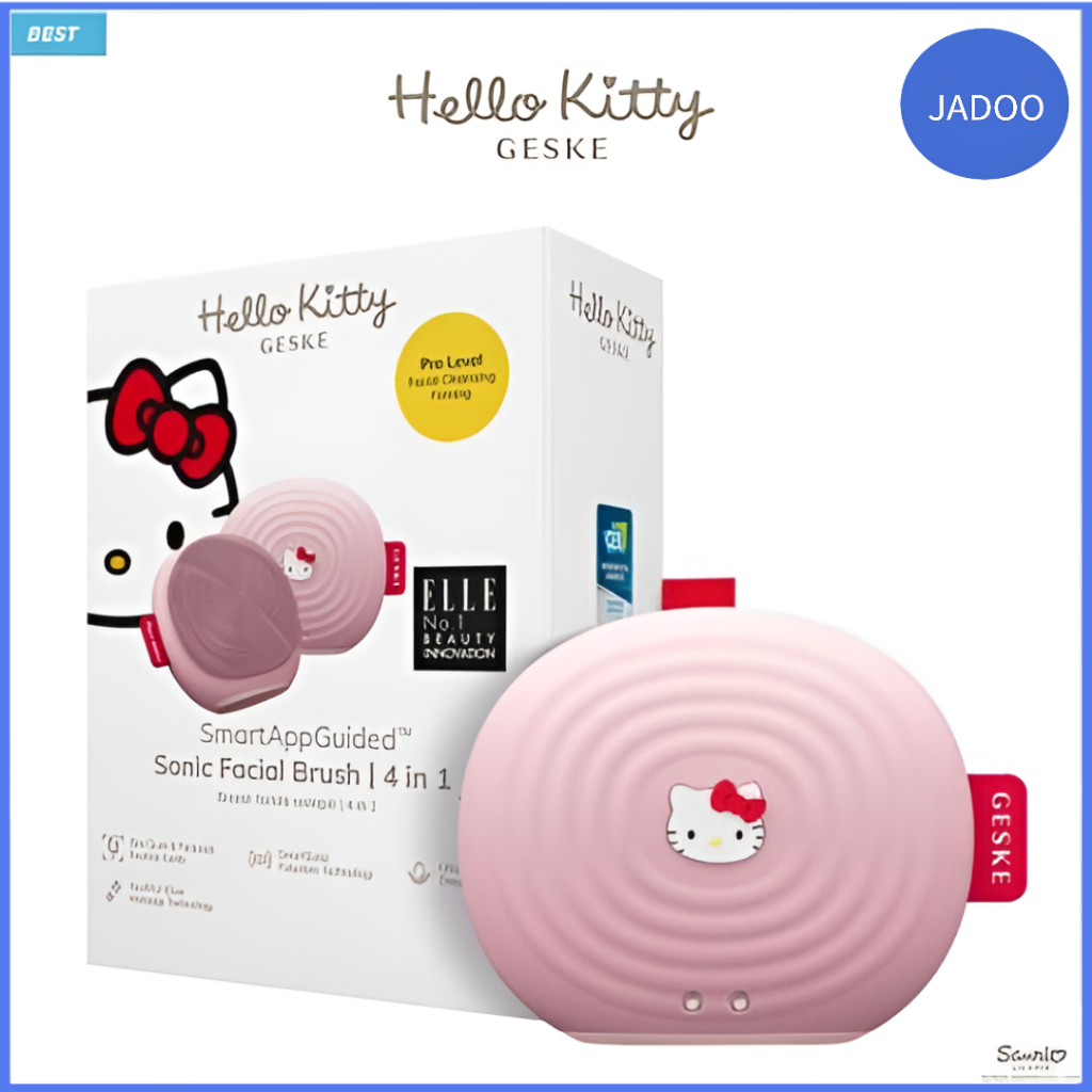 Pincel Facial Hello Kitty Sonic 4 Em 1 (Sólido) – Rosa