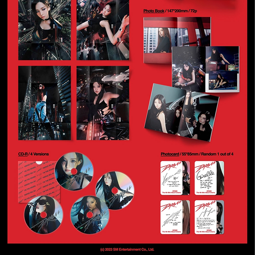 aespa - 4th Mini Album [ Drama ]_Giant version - detalhe