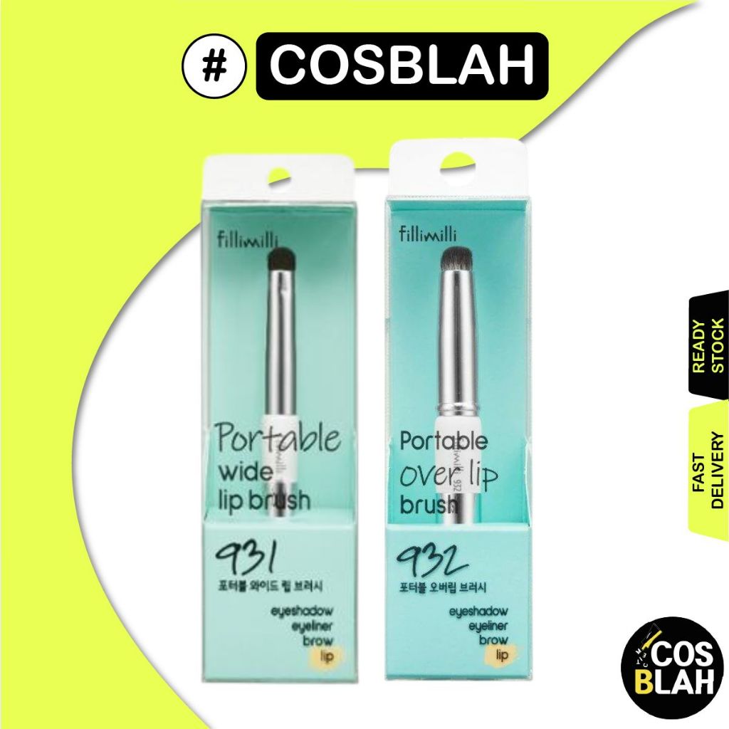 Pincel Portátil Para Lábios Largos Fillimilli 931/Sobre Escova Labial 932