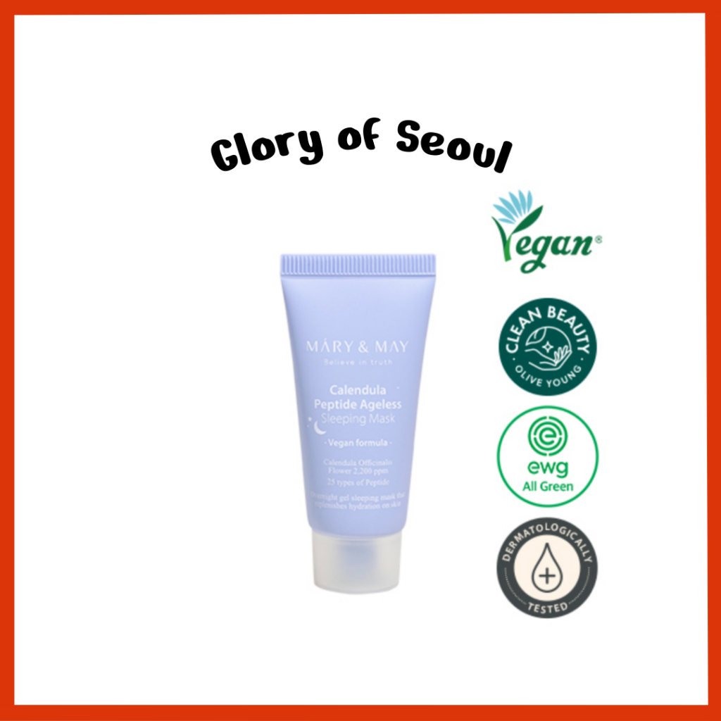 MARY&MAY Calêndula peptídeo máscara de dormir eterna, 30g em Oferta na Shopee