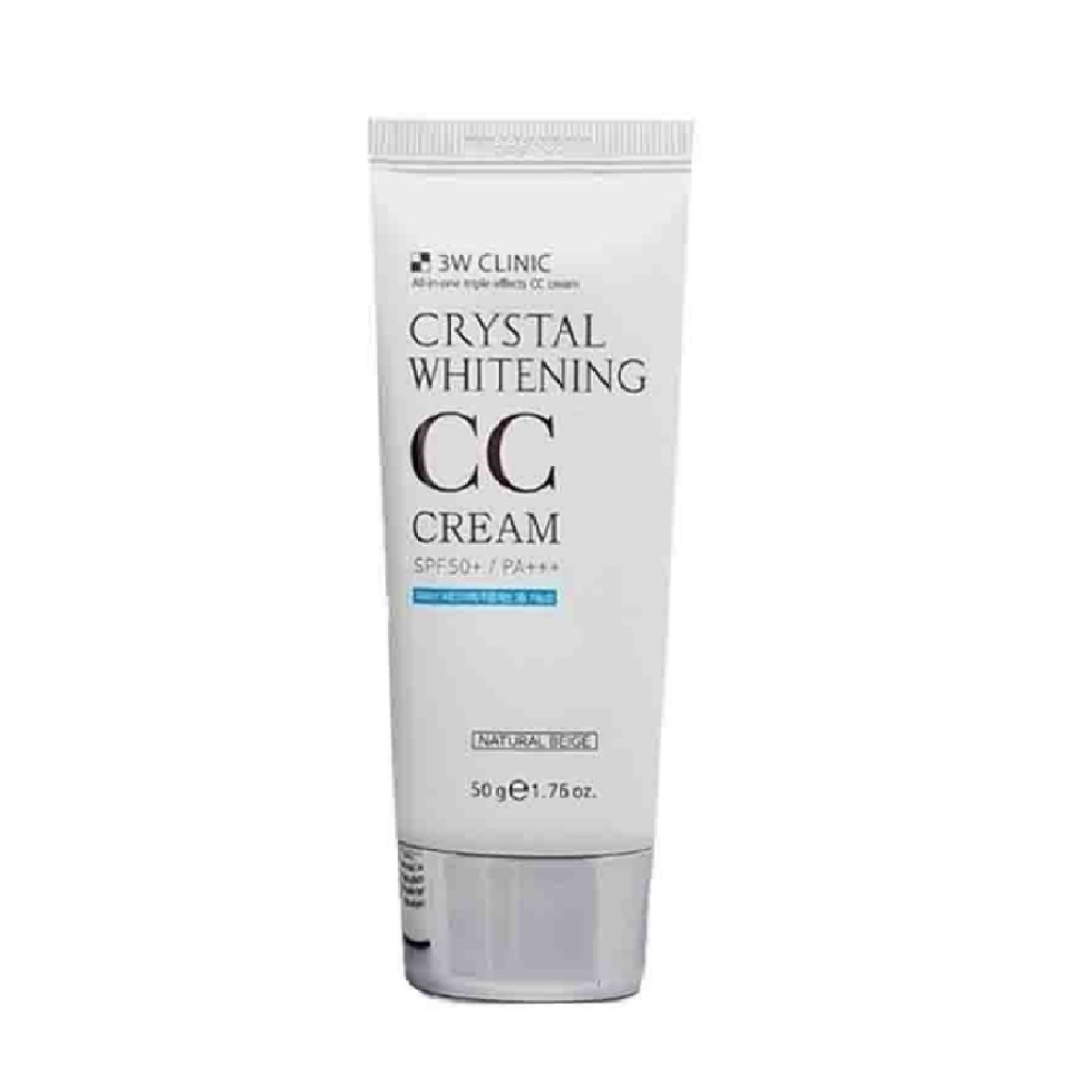3w clinic crystal whitening cc cream 50ml - Beauty