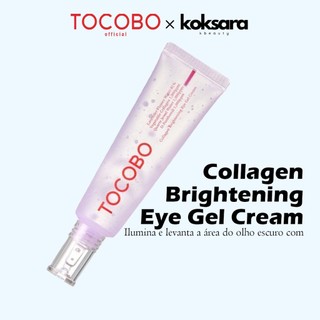 TOCOBO OFFICIAL collagen brightening eye gel cream 30ml em Oferta na Shopee