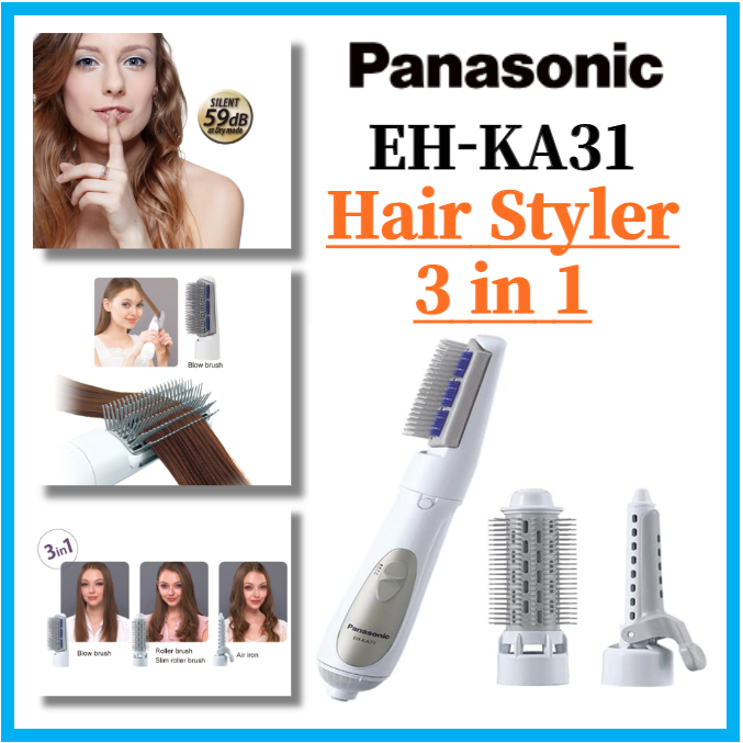 PANASONIC EH-KA31 Escova De Ar Modeladora De Cabelo/Sopro/Secador Modelador Acessórios 3 Em 1