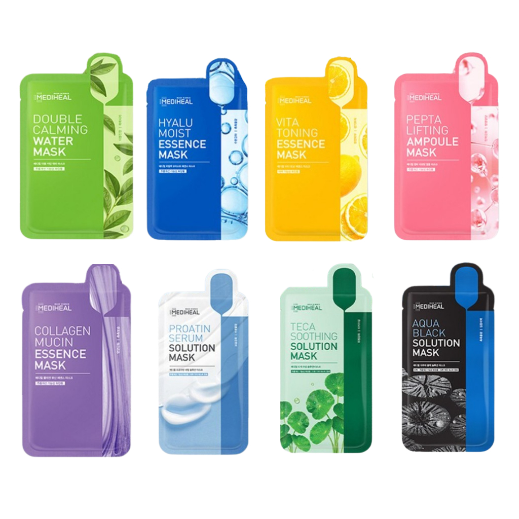 Coleção De Pacotes De Máscaras MEDIHEAL 1 Folha em Oferta na Shopee