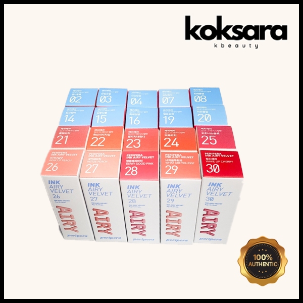 peripera ink the airy velvet tint 4g #1~#30(new)