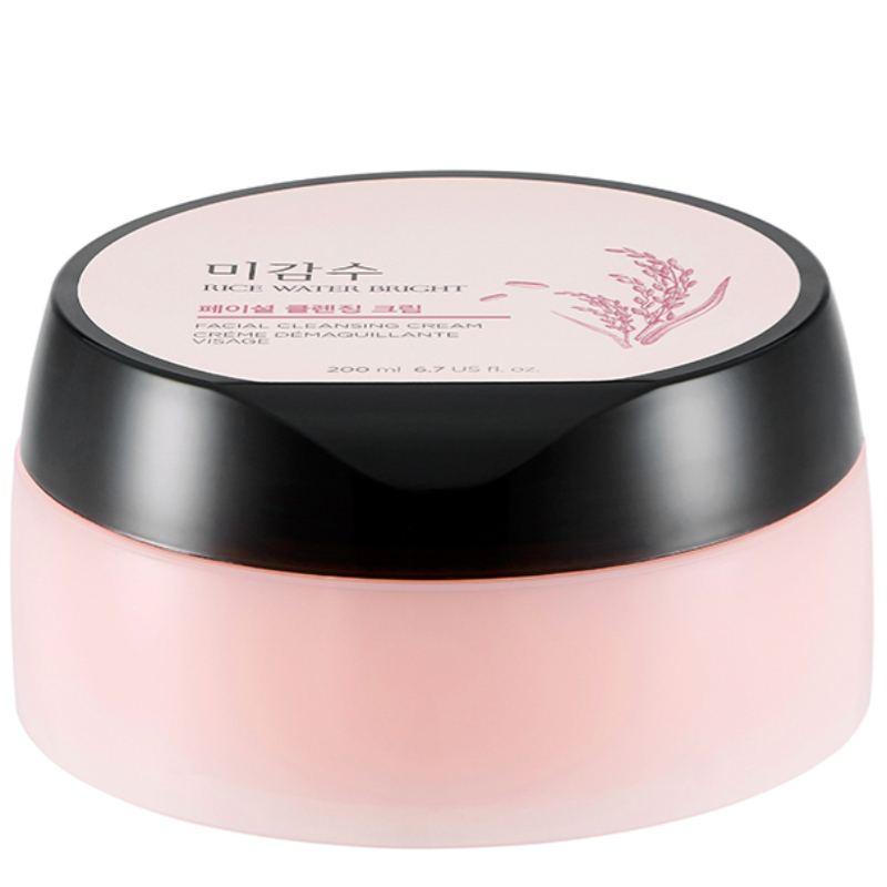 THE FACE SHOP Creme De Limpeza Brilhante Com Água De Arroz 6.67 fl.oz/200ml (Data De Validade : 2028.03)