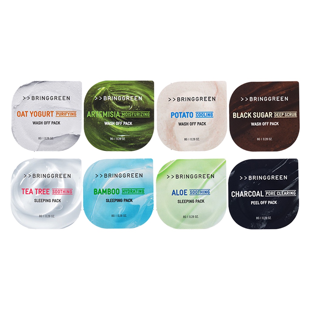 bring green fresh ball pack 8g (wash off pack, sleeping pack, peel off pack)