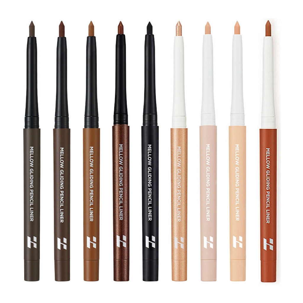 holika holika mellow gliding pencil liner 9colors 0.3g (no.1,2,3,4,5,6,7,8,9 liner) - Beauty