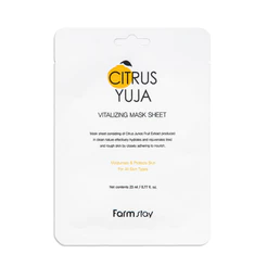 farmstay citrus yuja vitalizing mask sheet 23ml