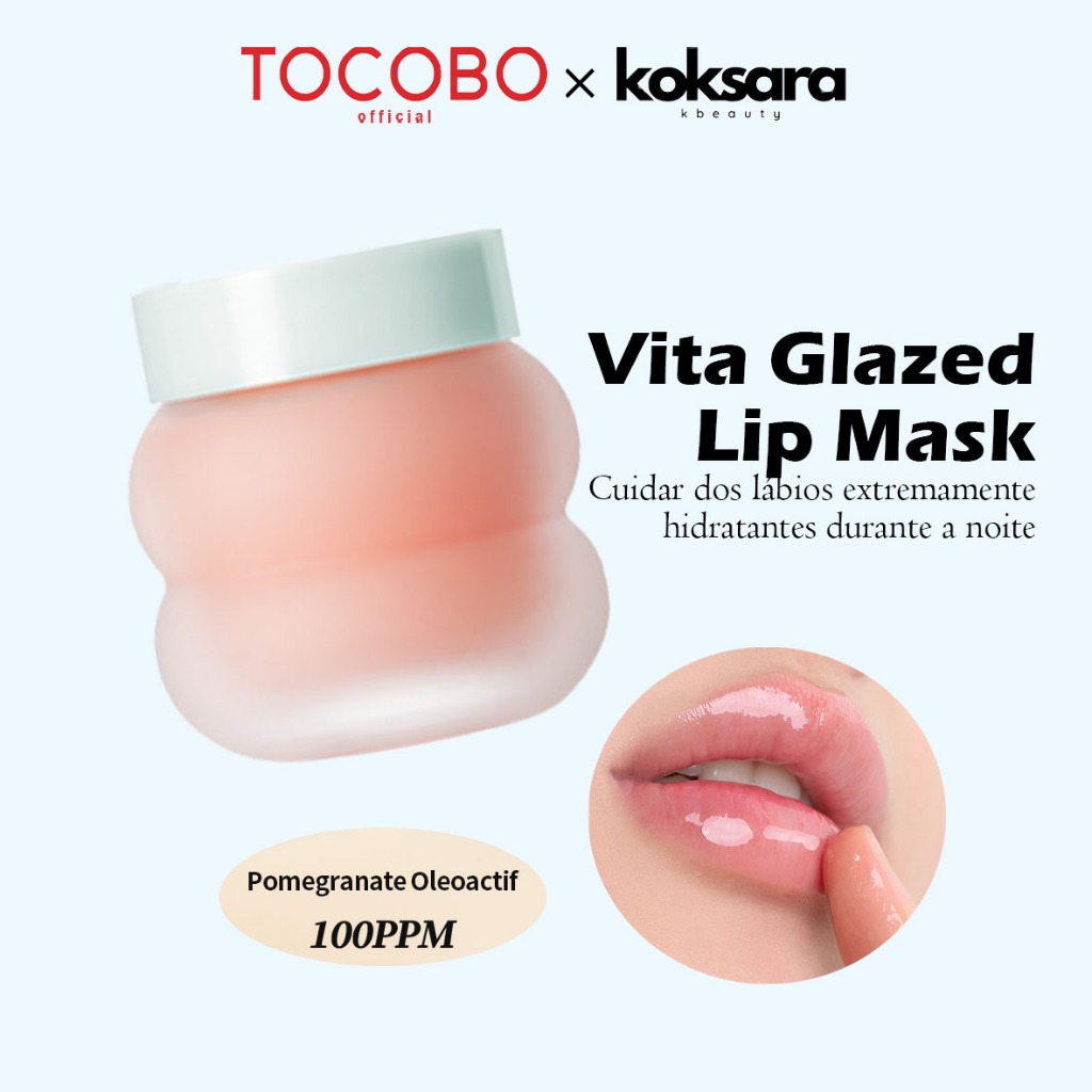 TOCOBO OFFICIAL vita glazed lip mask 20ml em Oferta na Shopee