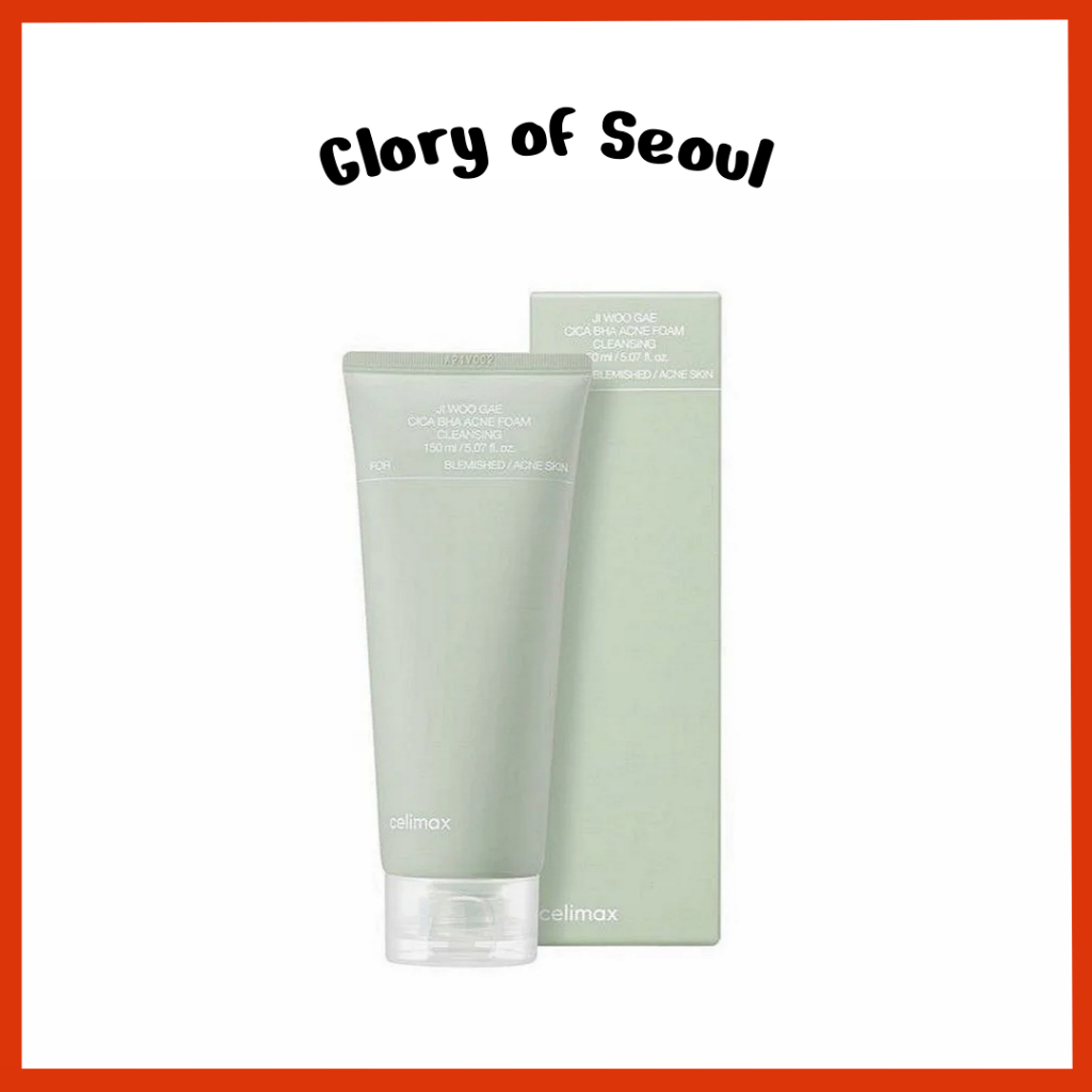 CELIMAX Ji Woo Gae Cica BHA Espuma De Limpeza Acne, 150ml